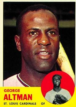 1963 Topps Baseball Cards      357     George Altman